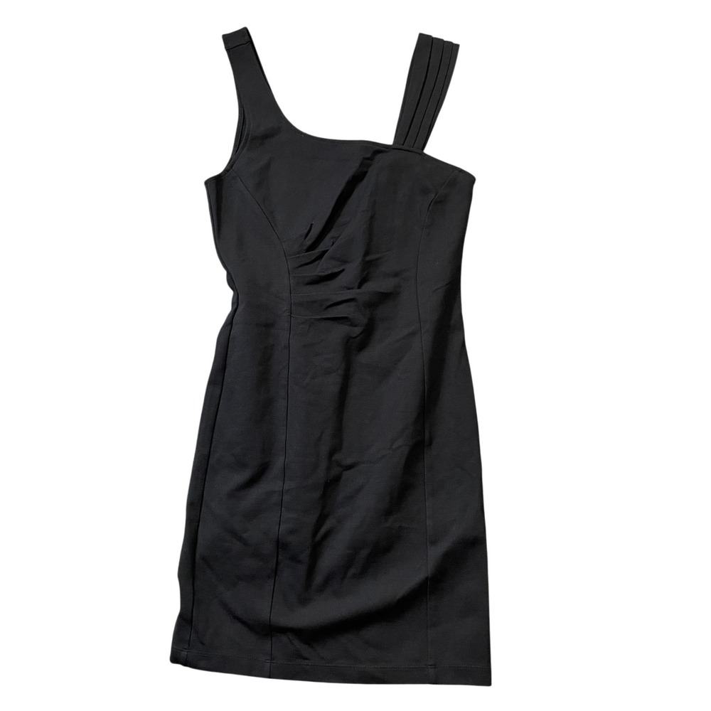 Guess‎ Medium Black Dress Sleeveless Ruched Square neck Mini Dress